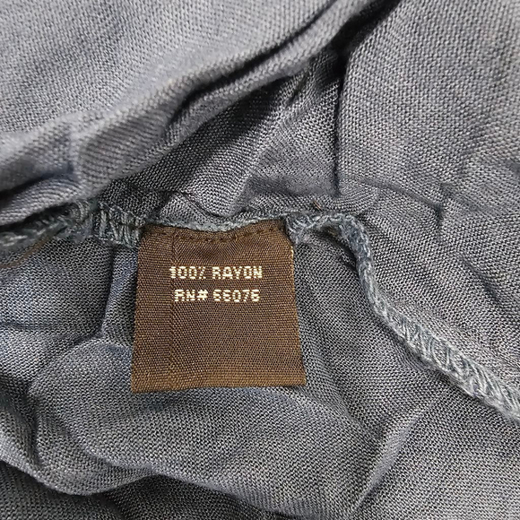 NWOT Women's Boho Me Smocked Midi Dress XS Navy Rayon - Picture 4 of 10